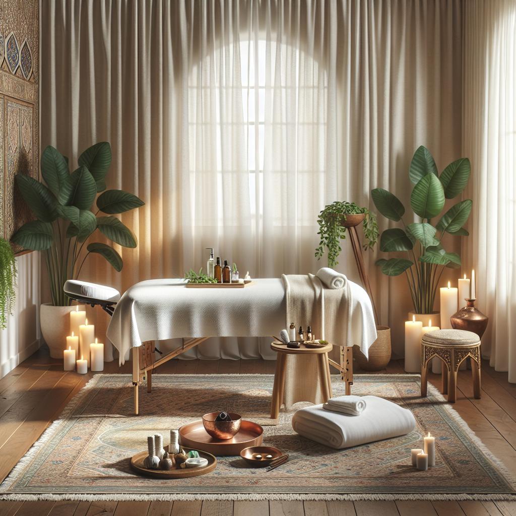 Jak připravit prostor pro masáž