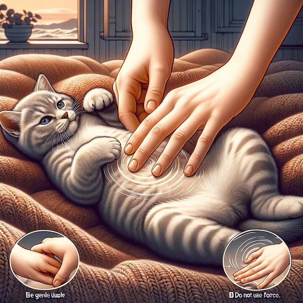 Jak správně masírovat kotěti břicho